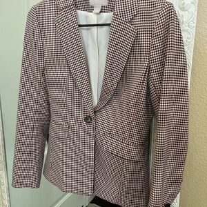 Classic Houndstooth Blazer